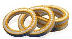 White PTFE Packing with Aramid Corners